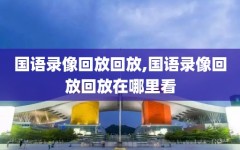 国语录像回放回放,国语录像回放回放在哪里看