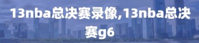 13nba总决赛录像,13nba总决赛g6