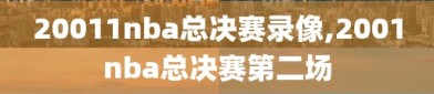 20011nba总决赛录像,2001nba总决赛第二场