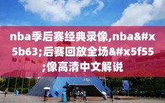 nba季后赛经典录像,nba季后赛回放全场录像高清中文解说