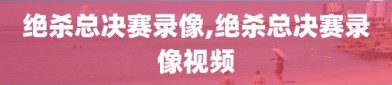 绝杀总决赛录像,绝杀总决赛录像视频