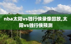 nba太阳vs独行侠录像回放,太阳vs独行侠预测