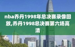 nba乔丹1998年总决赛录像回放,乔丹1998总决赛第六场高清
